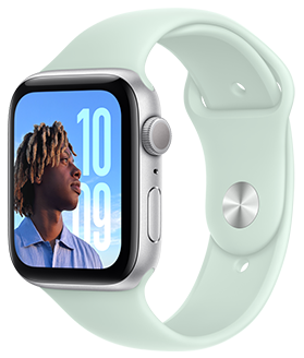 An Apple Watch SE.