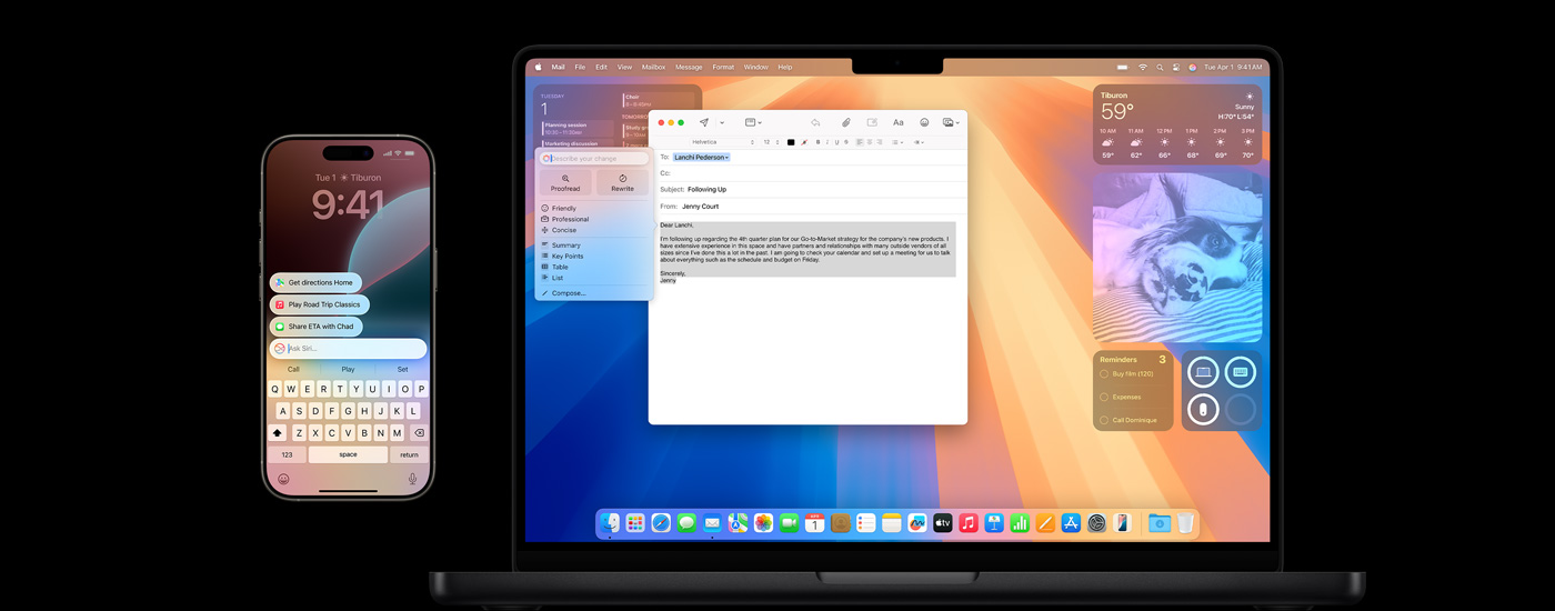 一部 iPhone 和一部 Mac。