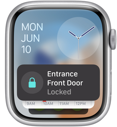 An Apple Watch screen displaying the Uber app widget