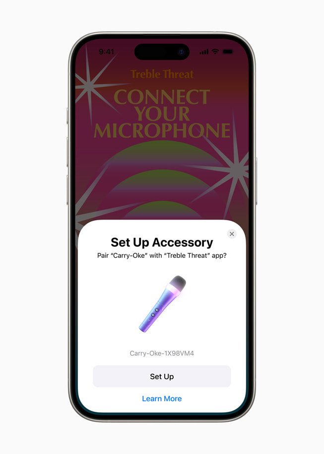 Accessory Setup Kit op iPhone 15 Pro.