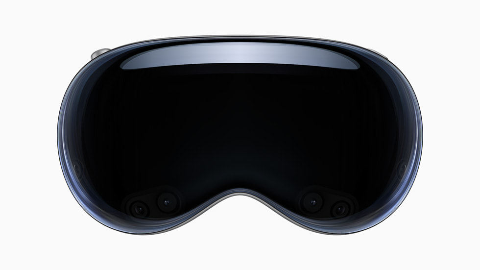 A front view of Apple Vision Pro is shown.