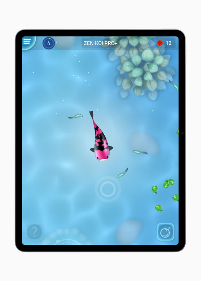 Un’immagine di “Zen Koi Pro+” di LandShark Games mostrata su iPad Pro.