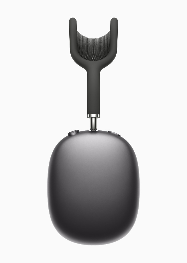 AirPods Max in space gray.