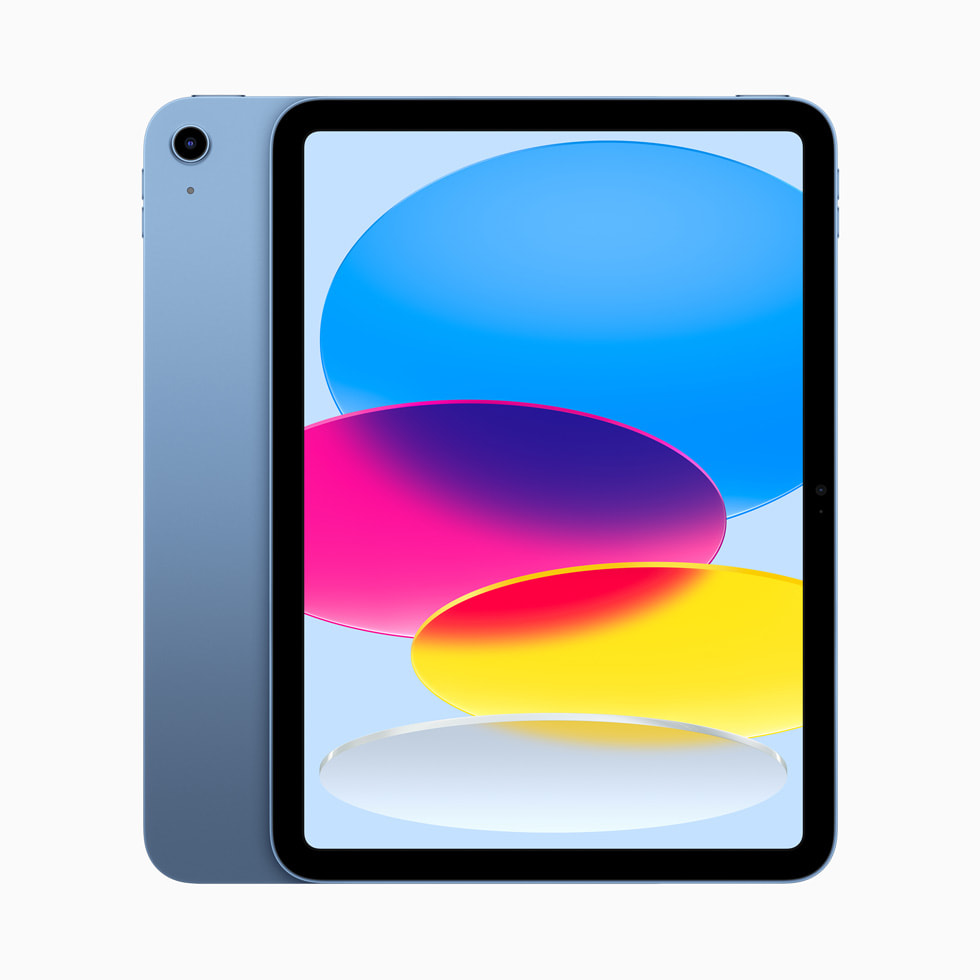 ブルーの新しいiPad。