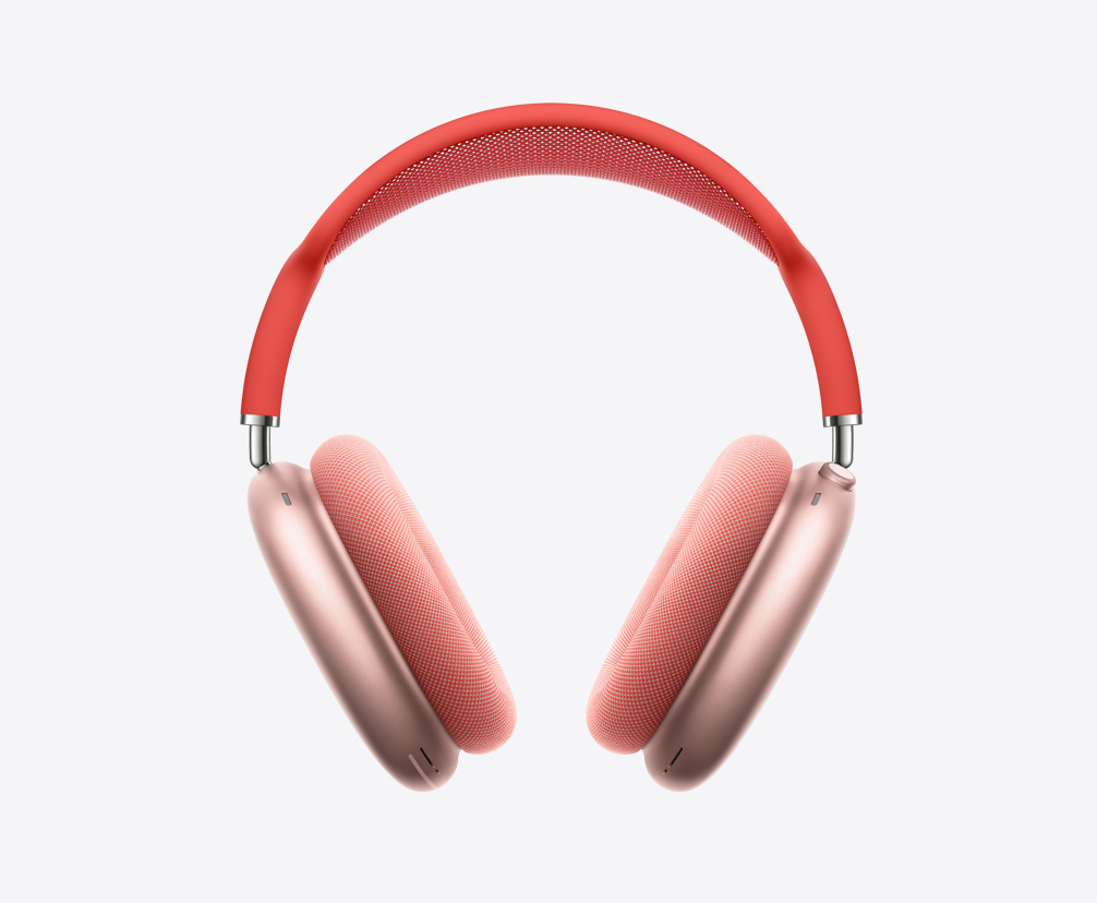 Slika na kojoj se prikazuju AirPods Max slušalice ružičaste boje